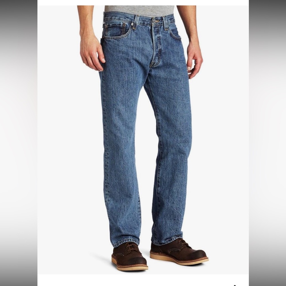 Levi's Blue Straight-Leg Jeans with Classic Fit